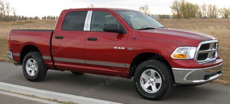 Sample 3 inch Rocker Panels Ram 1500 Crew Cab 5 Ft 7 inch Bed