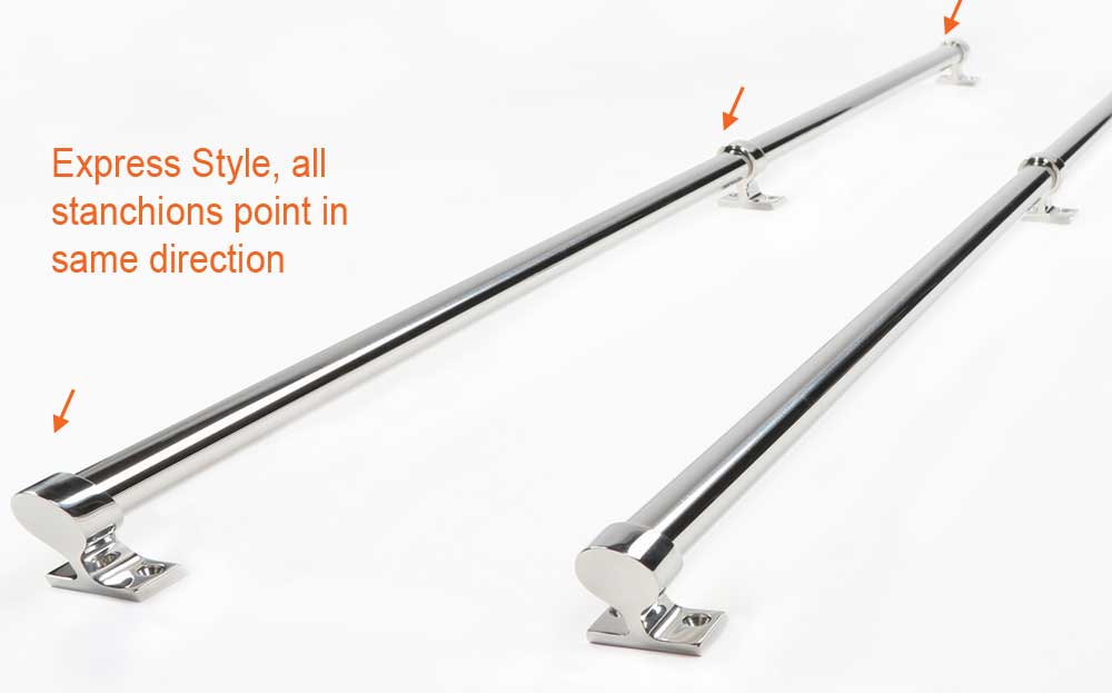 Mini-Tube Express Stainless Steel Side Rails