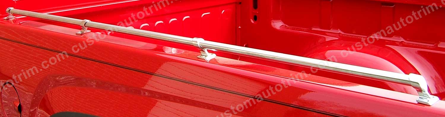 Mini-Tube Impact Style Truck Bed Rails - 68 Inches Long X 7/8 Inches Round