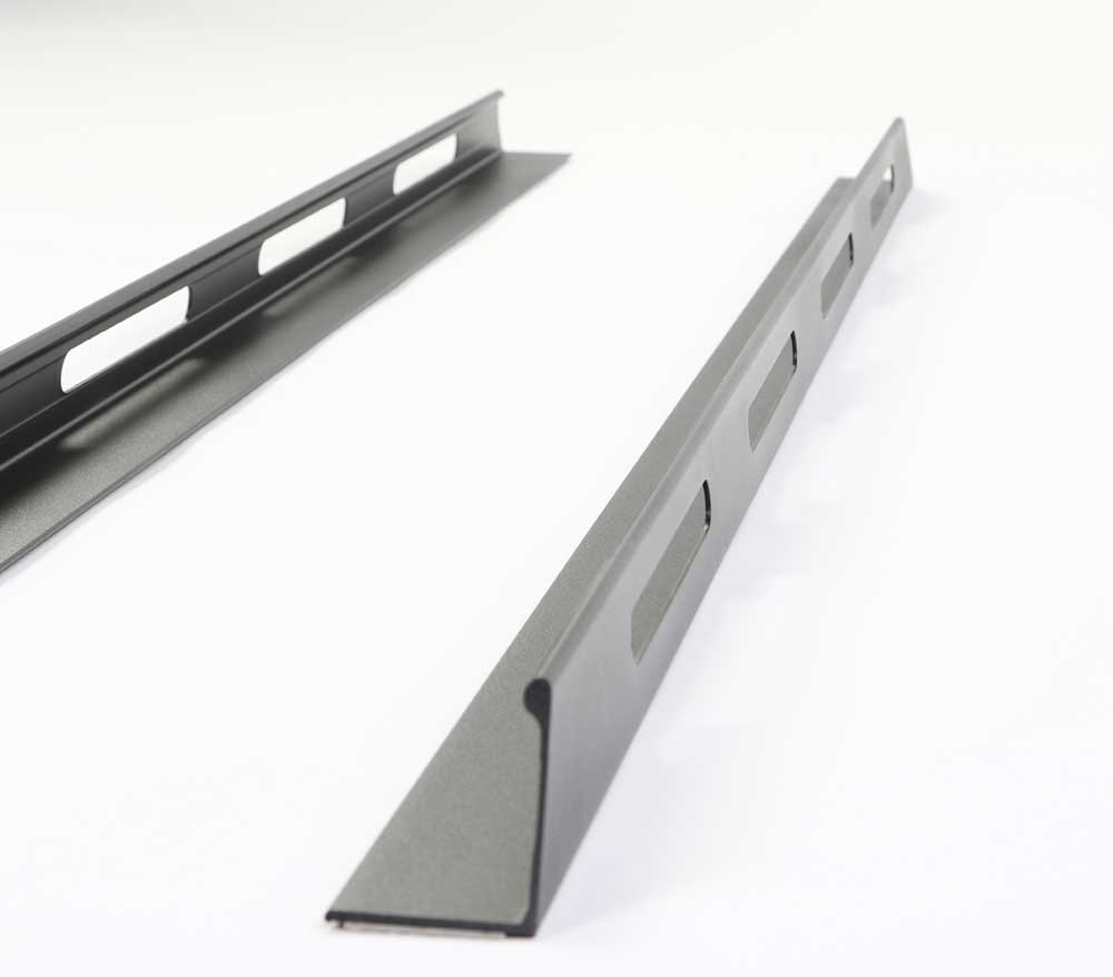 Black Slotted Truck Bed Rails