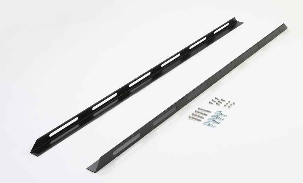 Black Slotted Truck Bed Rails