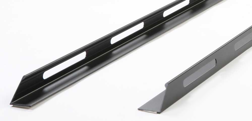 Black Slotted Truck Bed Rails