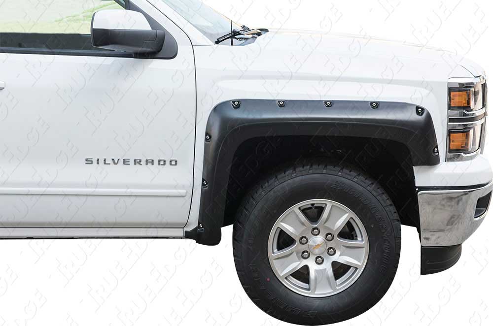 Pocket Style Fender Flares, Chevy Silverado 1500 5 Ft 8 in. Bed 2014 - 2018 - 4 Pcs.