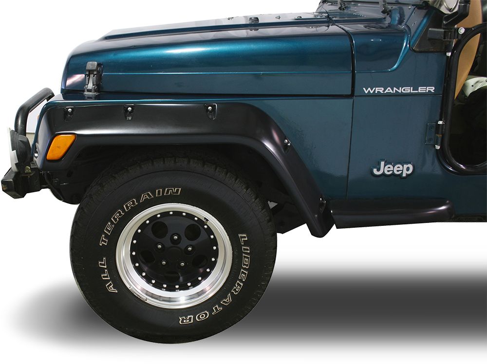 Pocket Style Fender Flares, Jeep Wrangler Unlimited -  6 Pcs. 2004 - 2006 - 4 Pcs.