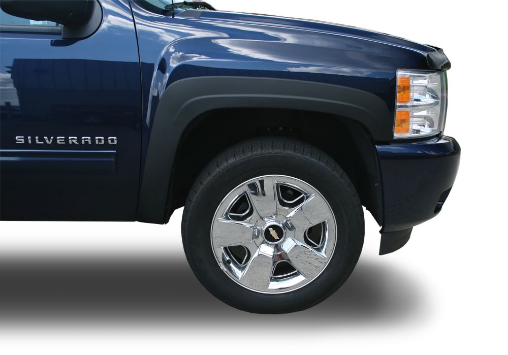Factory Street Style Fender Flares, Chevy Silverado 1500 5 Ft 8 in. Bed 2007 - 2013 - 4 Pcs.