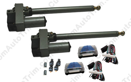 Basic Automatic Lambo Door Conversion Kit Upgrade w/ 6 inch Stroke Linear Actuators (No Remotes or Door Openers).