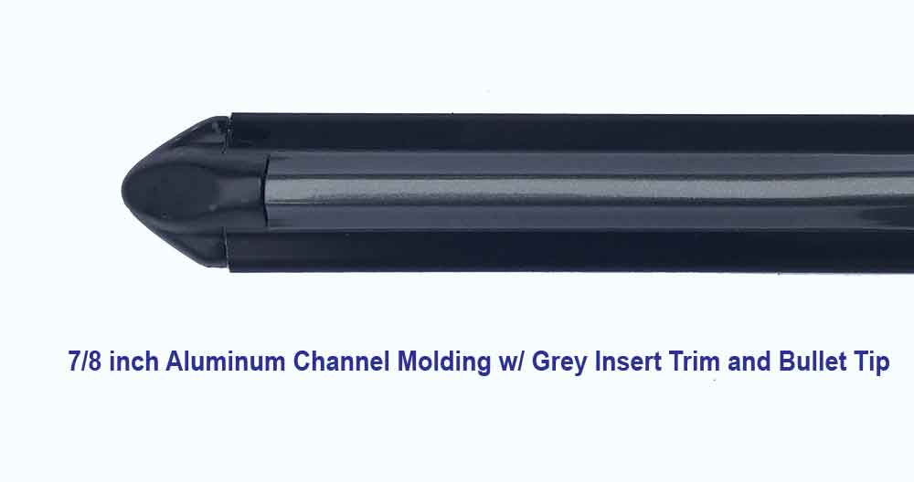 7/8 inch Channel Molding End Tip - 1 Pc.