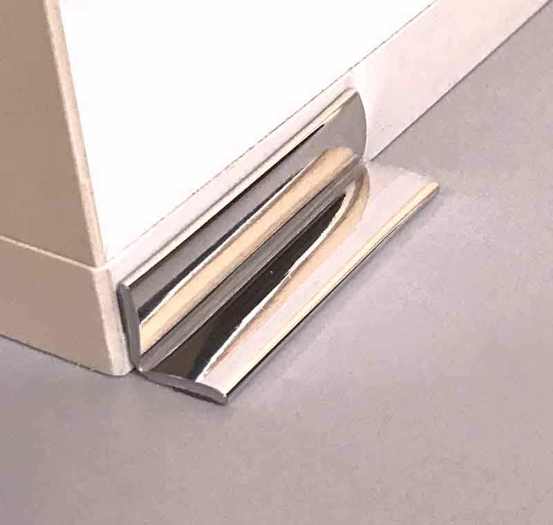 1 inch Flexible Inside and Outside Corner Molding and Ridge Line Molding, Chrome.