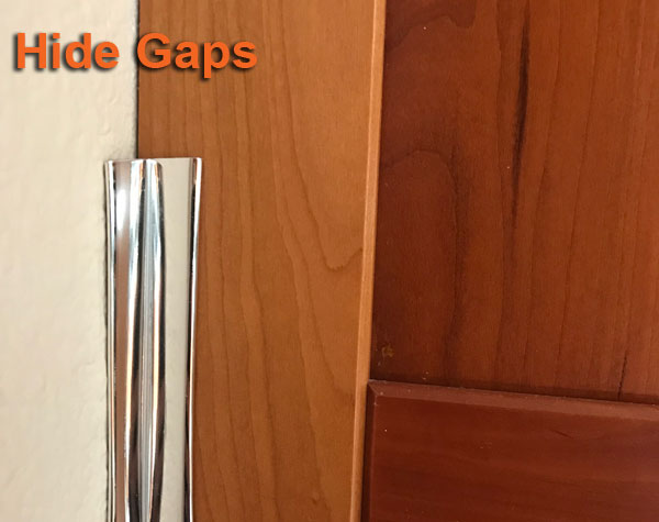 1 inch Flexible Inside and Outside Corner Molding and Ridge Line Molding, Chrome.