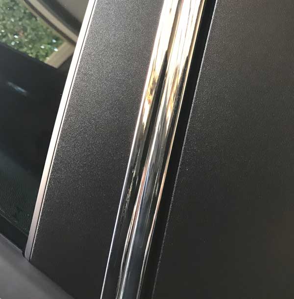 1 inch Flexible Inside and Outside Corner Molding and Ridge Line Molding, Chrome.