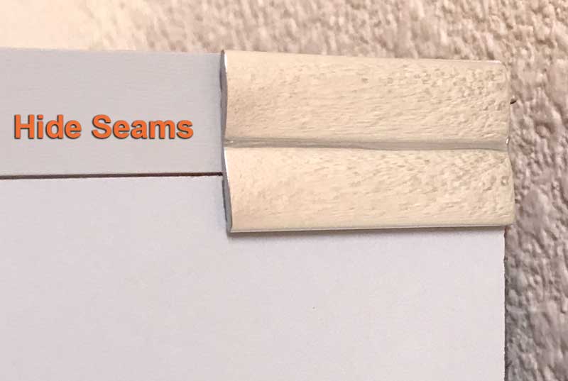1 inch Flexible Inside and Outside Corner Molding and Ridge Line Molding, Chrome.