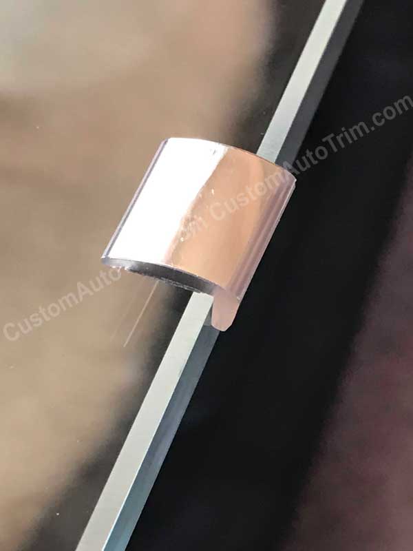 1/2 inch L Shaped Door Edge and Wheel Lip Molding Black or Chrome