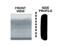 1 inch European Style Chrome Finish Body Side Molding 12 Ft, 24 Ft or 100 Ft Rolls. 