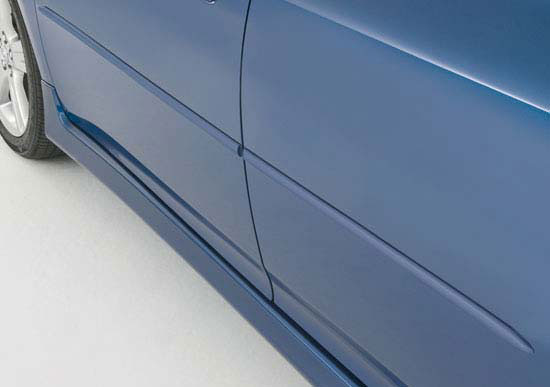 1 inch Nissan Factory Style Body Side Molding w/ Pointed Ends in Colors.