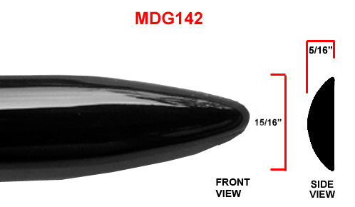 1 inch Honda Factory Style Body Side Molding w/ Pointed Ends in Colors.