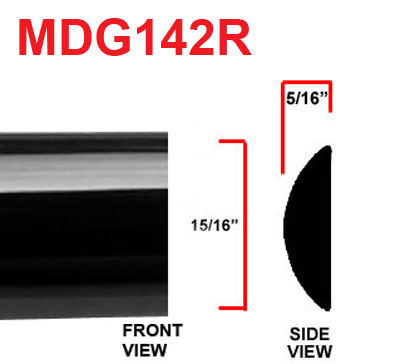 1 inch Universal Factory Style Body Side Molding in Colors