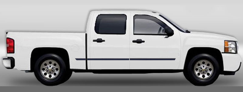 1 inch Universal Factory Style Body Side Molding in Colors