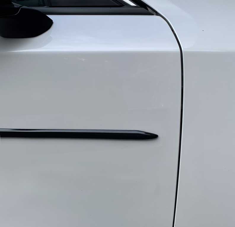 1 inch Nissan Factory Style Body Side Molding w/ Pointed Ends in Colors.