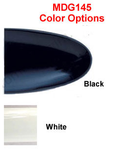 2 inch Universal Body Side Molding w/ Rounded Ends, Colors and is Paintable - 4 Pc Set (2 x 53 inch plus 2 x 42 inch pcs).