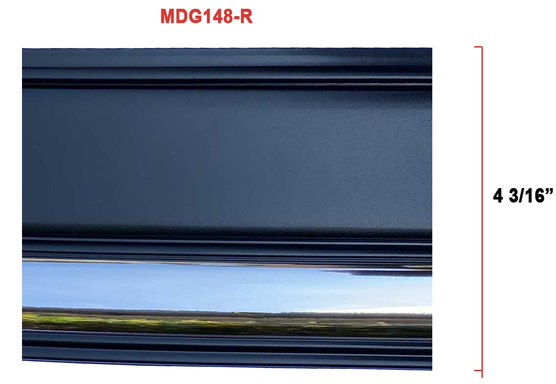 Chevy 2003-2006 Truck Factory Style Body Side Molding 4 3/16 inch Black & Chrome 19 Ft Roll