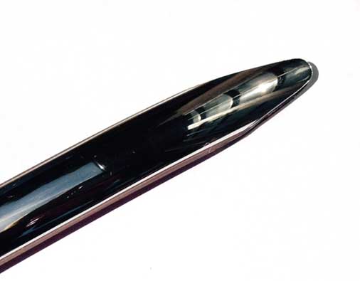 15/16 inch Rounded Body Side Molding Chrome w/ Tapered Ends -2 Pc Set, 8 Ft each Pc.
