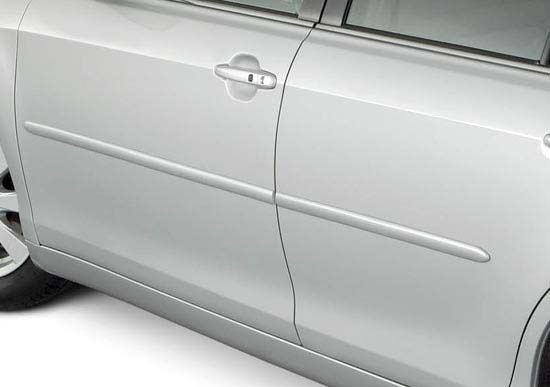 Nissan Factory Style Body Side Molding w/ Pointed Ends in Colors.