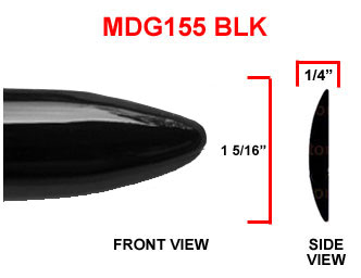 Nissan Factory Style Body Side Molding w/ Pointed Ends in Colors.