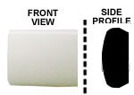 9/16 inch Bright White Smooth Finish Body Side Molding 24 Ft Roll.