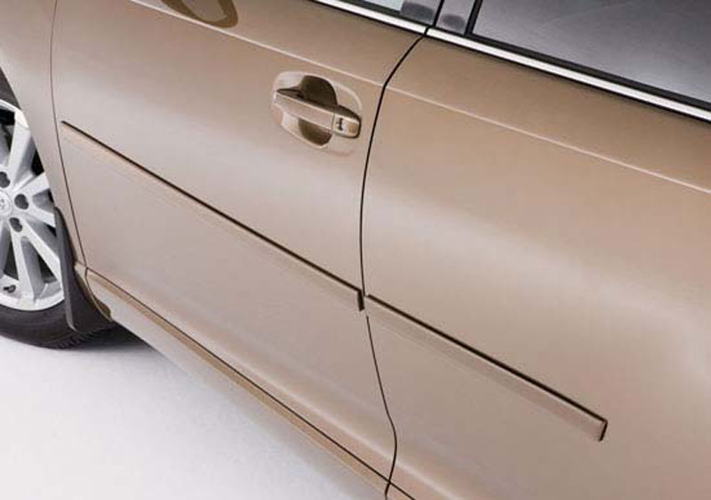 Honda Factory Style Body Side Molding w/ Angled Ends Available in Colors.