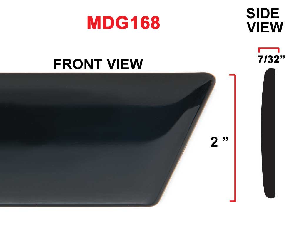 Universal 2 inch Factory Style Body Side Molding w/ Angled Ends.