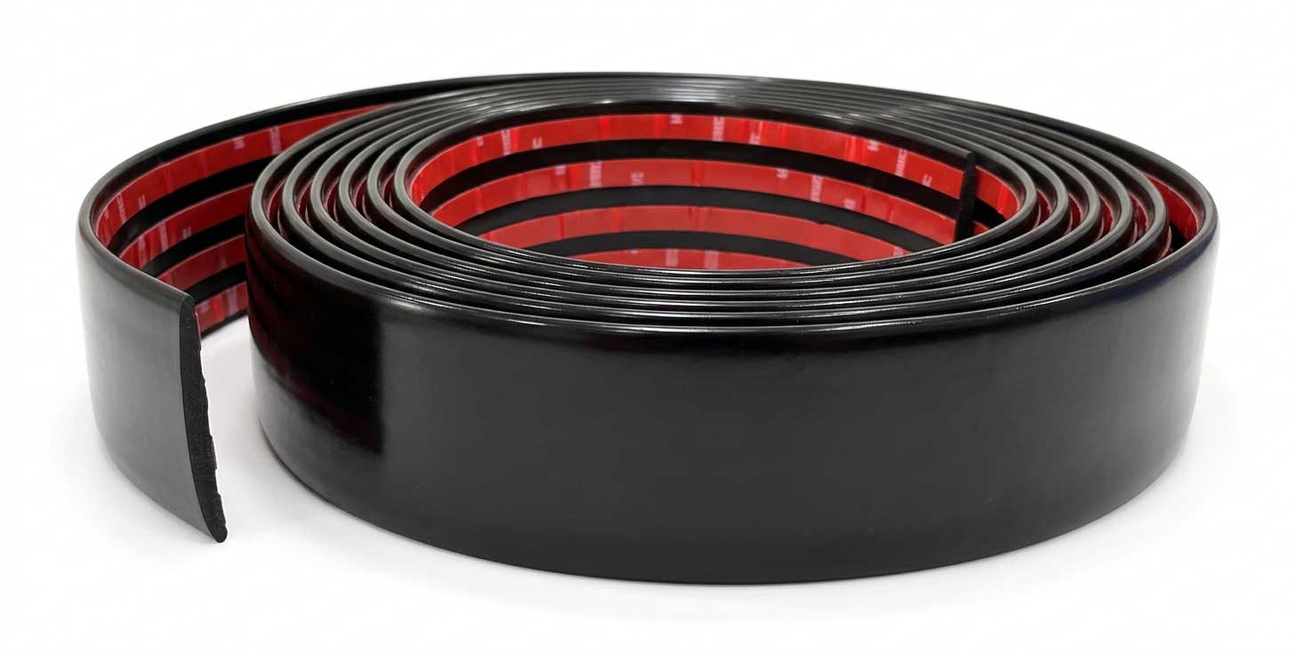 3 inch Wide Body Side Molding Black Smooth Finish