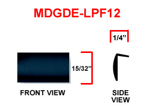 1/2 inch L Shaped Door Edge and Wheel Lip Molding -  Sold by the Roll.