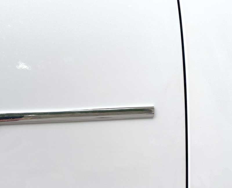 1/2 inch Flat Body Side Molding, Black or Chrome