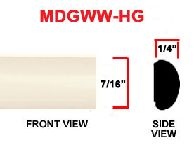 7/16 Half Round Wheel Well Molding - High Gloss Colors.