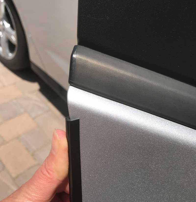 5/16 Inch U Shaped Door Edge Guards - Single Car Package 5 Ft Strip Black, Chrome or White.