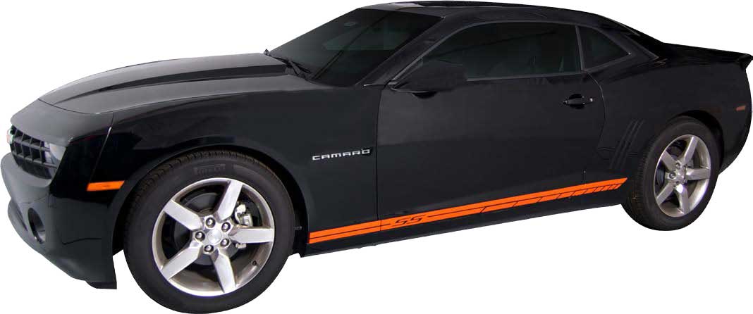 thumbnail image 2 of 10 FT Vinyl Rally Stripes Racing Stripe Kit - Hood Trunk Roof - For Chevy Impala - Custom Color 2 of 4