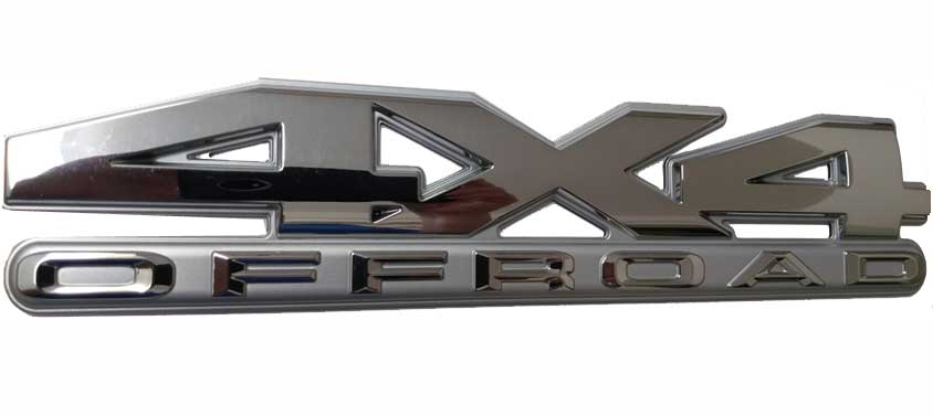 4x4 OffRoad Emblem, Chrome.