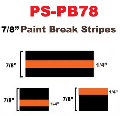 7/8 inch Paint Break Stripes