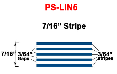 7/16 inch Linear 5 Pinstripe Tape
