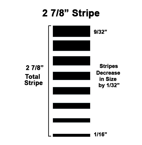 2 7/8 inch Mirage 285 Pinstripe Tape 50 Ft Roll (3-Pack, 150 Ft Total)