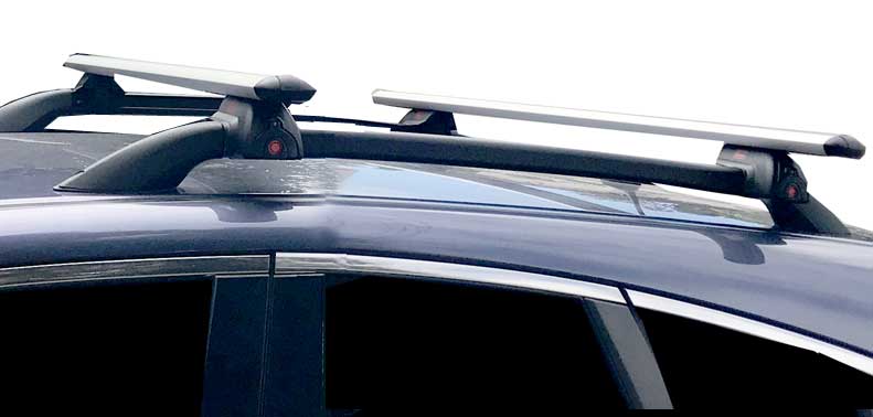Ford Transit Connect Passenger Wagon Aventura-Mont Blanc Aerowing Heavy Duty Roof Rack - 47 Inches Wide.