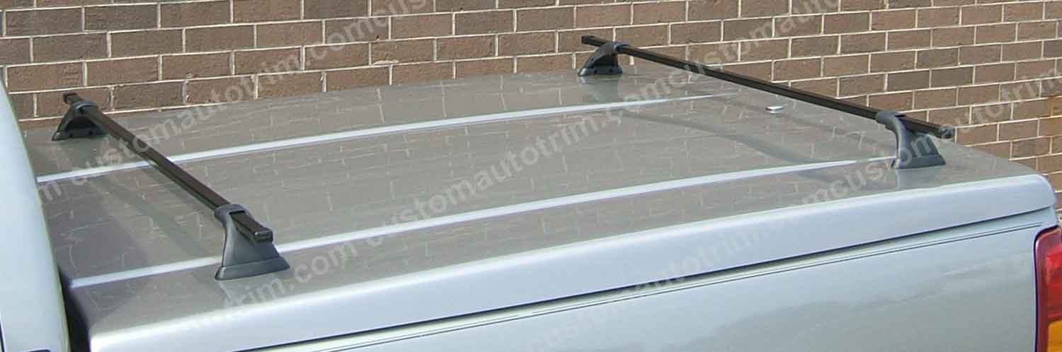 PONTIAC Montana SportQuest Roof Rack, Pad Mount Fixed Postion Cross Bars 55 Inches Wide.