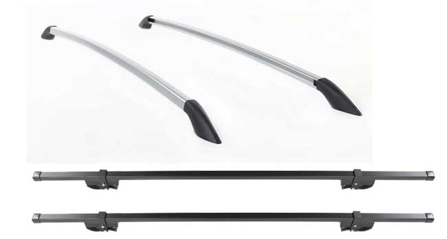 Universal Aventura-SportQuest Heavy Duty Roof Rack With Silver Side Rails (Shell Top Installs Only)