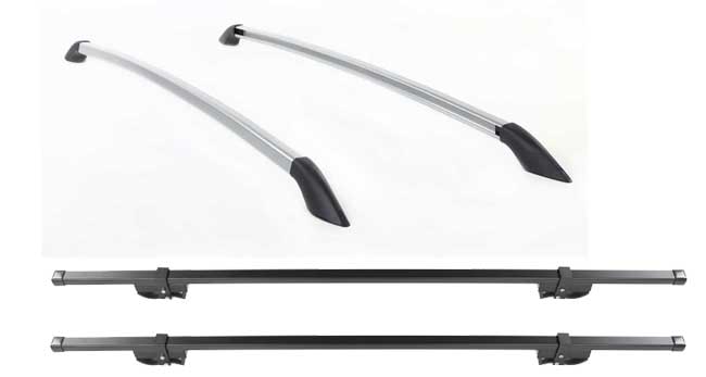 Aventura-SportQuest Heavy Duty Roof Rack Silver Rails