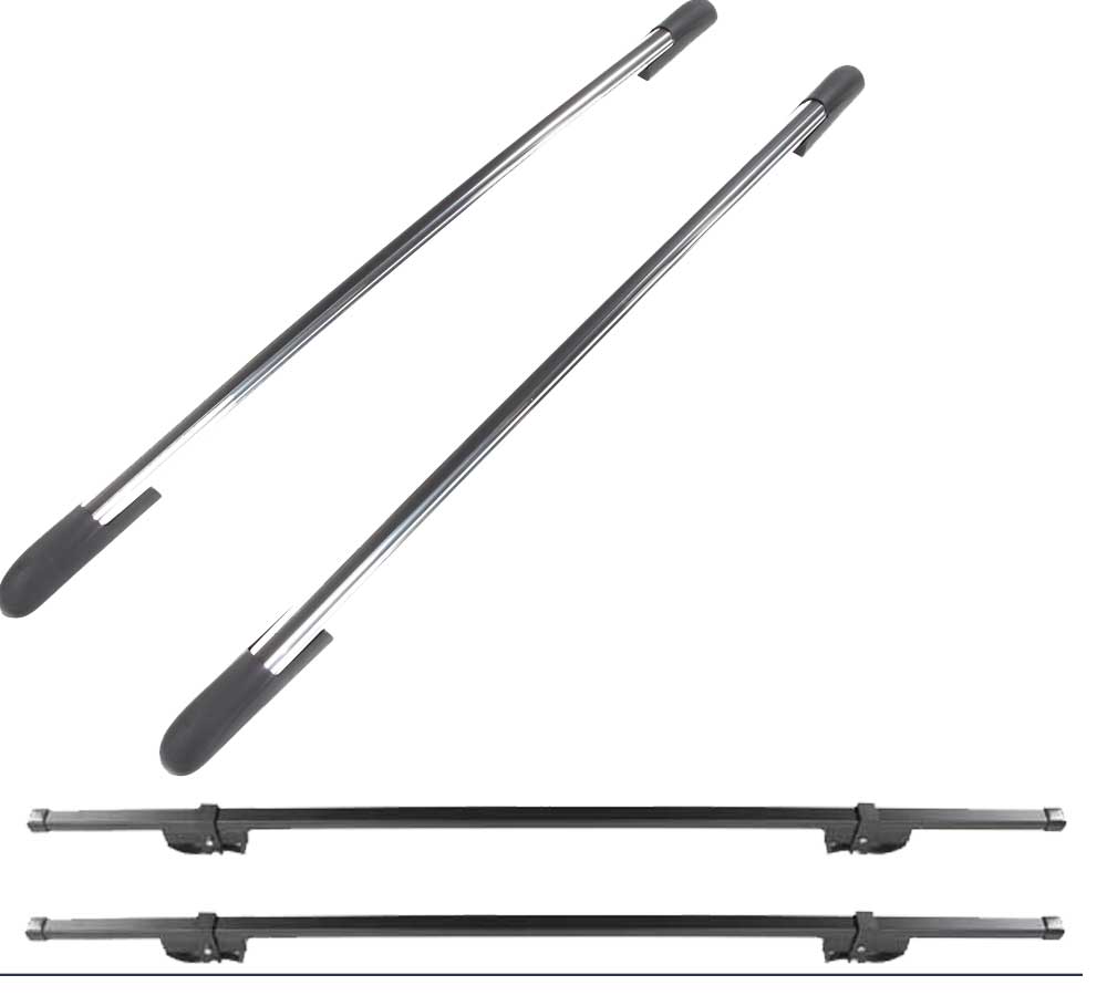 Universal DynaSport-SportQuest Heavy Duty Roof Rack With Brite Aluminum Side Rails (Sheet Metal Installs Only)