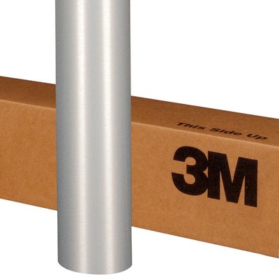 3M Scotchprint Brushed Metal Vinyl Wrap - Brushed Aluminum Metallic - wrap -sp-br120
