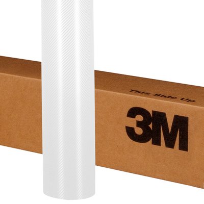 3M Scotchprint Carbon Fiber Wrap - White Carbon Fiber.