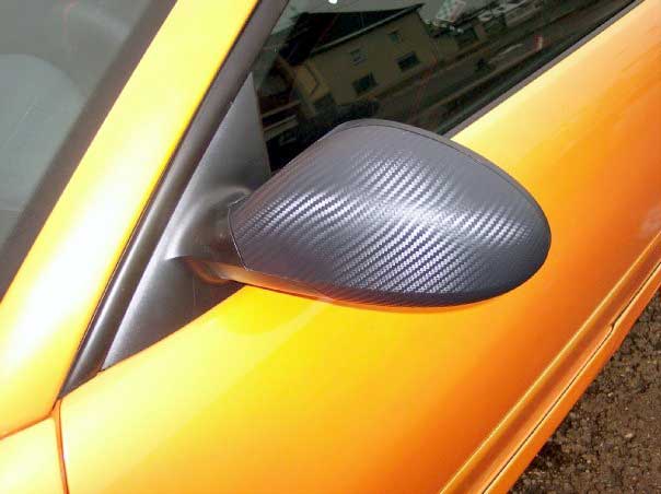 Carbon Fiber Wrap Mirror Covers