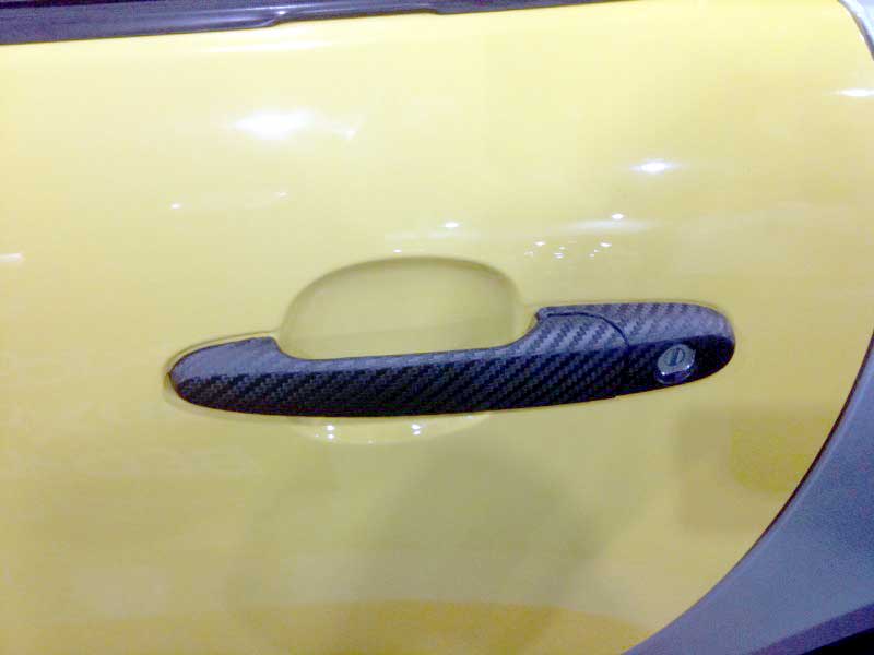 Carbon Fiber Wrap Door Handles