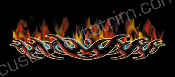 Tribal Fire Rear Window Graphic